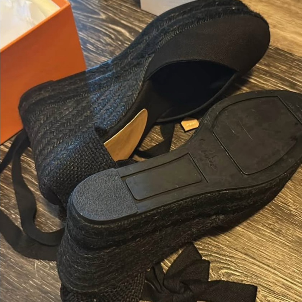 Castaner Black Ankle-Tie Espadrilles - Picture 4 of 4